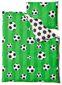Lenjerie de pat pentru copii din bumbac 140x200 cm Soccer – Bonami Selection