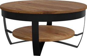 vidaXL Măsuță de cafea, 65 x 65 x 32 cm, lemn masiv de acacia