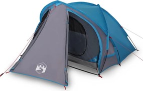 vidaXL Cort de camping cupolă pentru 2 persoane, albastru, impermeabil