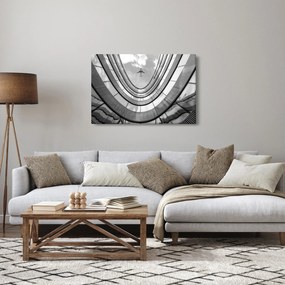 Tablou - Avionul deasupra clădirii (90x60 cm)