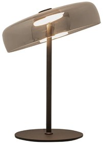 Veioza, Lampa de podea design modern LED DECO negru/ fumuriu