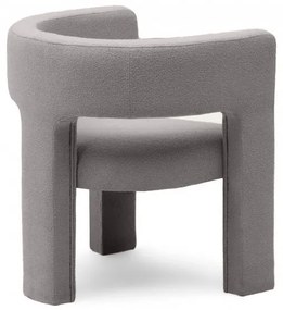 Fotoliu design alb cenusiu ALPAH LOOP