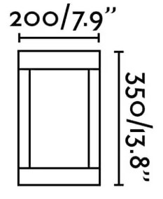 Stalp LED iluminat exterior IP65 PILO 3000K H-35cm gri