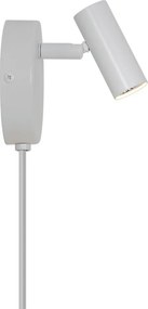 Aplica de perete cu spot LED directionabil Omari Round alb