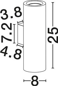 Aplica de perete din marmura neagra Olvio