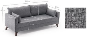 Canapea trei locuri Bellina (gri). 1062632