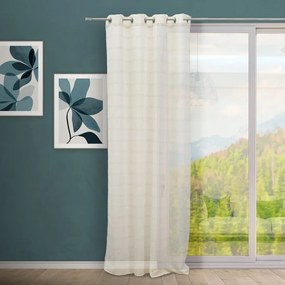 Draperie bej din amestec de in 140x260 cm Nodes – Casa Selección