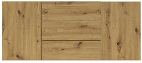 Comodă Avernic Typ 26 (negru + Stejar artisan). 1042059