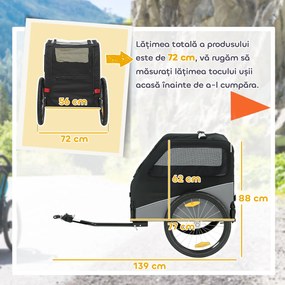 PawHut Cărucior transport animale | Aosom Romania