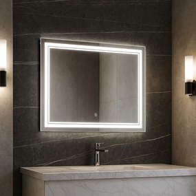 Oglindă de perete cu led 90x70 cm Zenith – Bonami Essentials