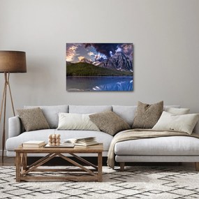 Tablou cu lac și munți (70x50 cm)
