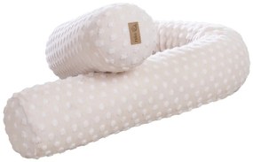 Apărătoare pentru pătuț bej din amestec de bumbac 170 cm Frosty Almond – Roba