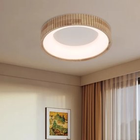 Brilagi - Plafonieră LED FALCON WOOD MODERN, 30W/230V, Ø 45 cm, finisaj lemn