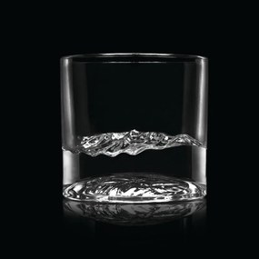 Set pahare pentru whisky LIITON 1009931 Smoky Mountain, 230 ml, 2 buc, Fund 3D Great Smoky Mountain, Transparent