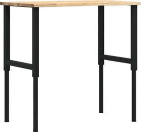 vidaXL Banc lucru 100x60x(71,5-98) cm lemn masiv stejar
