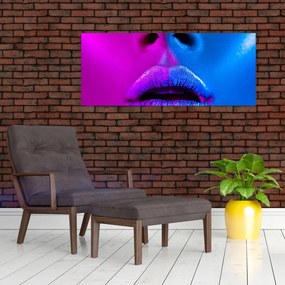 Tablou - Imaginea buzelor colorate (120x50 cm)