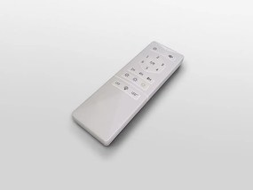 Lustra LED cu Ventilator si telecomanda, lame retractabile HERON alb/auriu