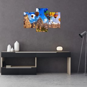 Tablou - Baloane cu aer cald, Cappadocia, Turcia. (90x60 cm)