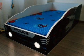 Pat masina Police cu lumini