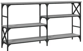 vidaXL Măsuță consolă, gri sonoma, 150x29x76,5 cm, lemn prelucrat