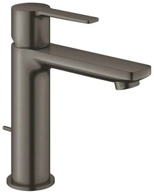 Baterie lavoar antracit mat Grohe Lineare, cu ventil pop-up, marime S