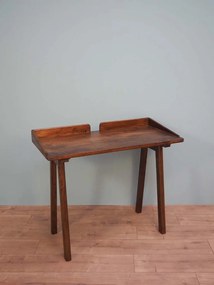 Birou din lemn masiv de mango, maro, 76 x 99 x 50 cm, „Beckett”