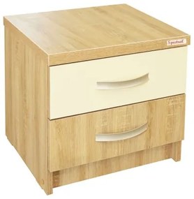 Noptiera Milano sonoma cu fildes