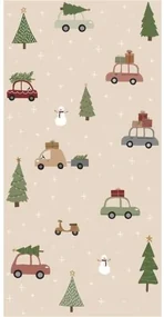 IB Laursen Servetele de masa CARS AND CHRISTMAS TREES 40x40 cm, 16 buc