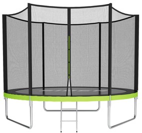 Trambulină de grădină pentru copii, plasă de protecție, construcție stabilă 8FT Ø 252 cm