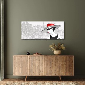 Tablou - Doamna la oraș (120x50 cm)