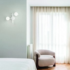 Aplica de perete moderna ATLAS AP2 BIANCO