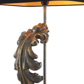 Veioza, Lampa de masa design LUX Beau Site, vintage/ negru
