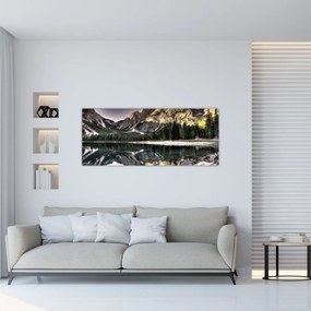 Tablou cu lac montan (120x50 cm), în 40 de alte dimensiuni noi