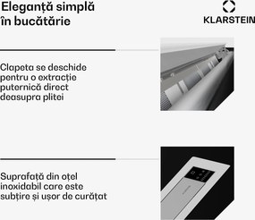 Klarstein Brisa, hotă 90 cm, oțel inoxidabil, 710 m³/h, A+