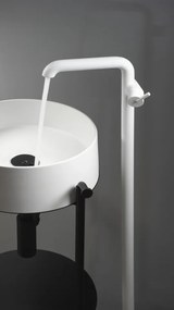 🚰 Baterie chiuvetă freestanding SILIA, finisaj bianco – Cod BQS_A2KK