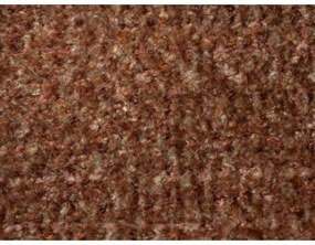 Pat matrimonial teracotă tapițat cu somieră 160x200 cm Makana – Makamii