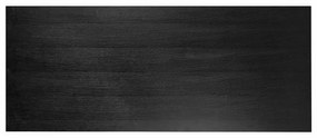 Masa dreptunghiulara din lemn de stejar Oakura 5 x 230 x 95 cm neagra