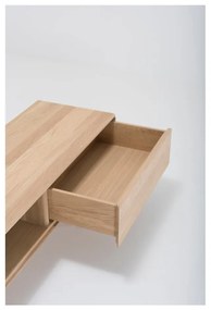 Comodă TV din lemn masiv de stejar cu 2 sertare Gazzda Fawn