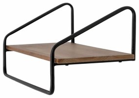 Raft de perete natur, din MDF si metal, Ruba