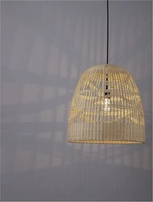 Lustra / Pendul modern design natural ratan MARLO D-46cm