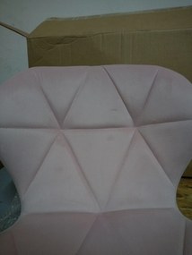 OFERTA Scaun de birou roz AVOLA VELVET II. calitate