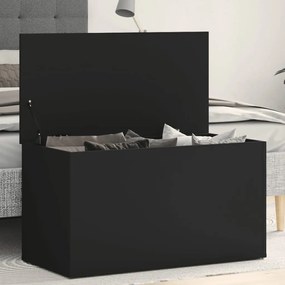803057 vidaXL Cufăr de depozitare, negru, 84x42x46 cm, lemn compozit