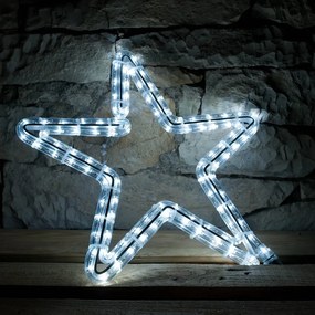 Stea luminoasă LED, alb rece, diametru 70 cm montură pe EFCON
