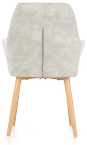 Scaun tapitat K287 gri - H 85 cm