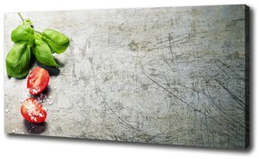 Tablou pe pânză canvas Tomate și busuioc