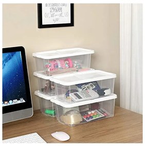 Set 12 cutii de depozitare pentru pantofi, Songmics, LSP12WT, Transparent