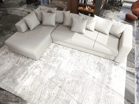 Colțar extensibil dumonde cu ladă de depozitare si sezut confortabil din spuma high-density, Gloria Enjoy Beige 320x183 cm