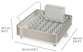 Scurgător de vase argintiu din metal Extend – Joseph Joseph