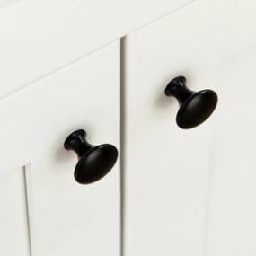 HOMCOM Căruț de bucătărie pe roți cu multiple depozitări 1 sertar 1 dulap 1 suport pentru prosoape alb cu blat din lemn | Aosom Romania