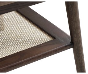 Măsuță de cafea maro cu blat cu aspect de lemn de stejar 60x120 cm Barrali – Unique Furniture